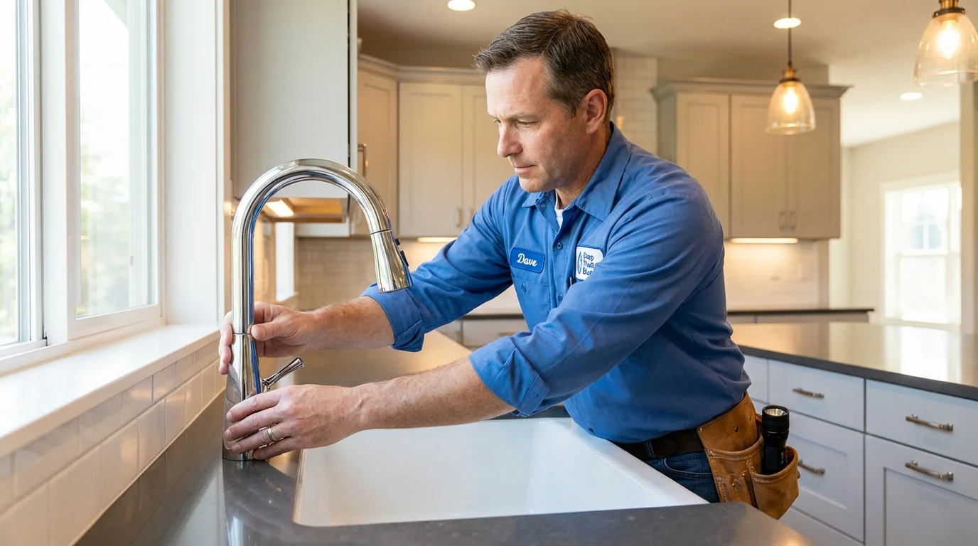 Kitchen faucet installation by Johns Plumbing LLC in Belleair Beach
